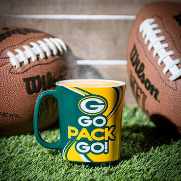 Taza Green Bay Packers Boxed 14 oz Evergreen