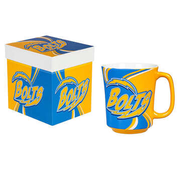 Taza Los Angeles Chargers Boxed 14 oz Evergreen