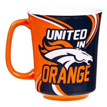 Taza Denver Broncos Boxed 14 oz Evergreen