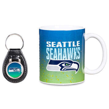 Taza Seattle Seahawks Set Taza-Llavero Evergreen