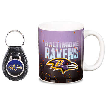 Taza Baltimore Ravens Set Taza-Llavero Evergreen