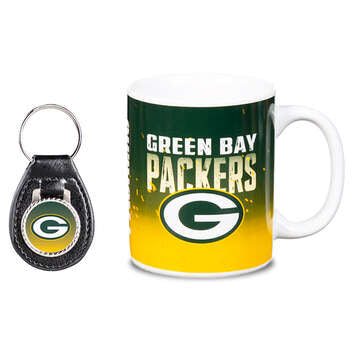 Taza Green Bay Packers Set Taza-Llavero Evergreen