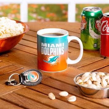 Taza Miami Dolphins Set Taza-Llavero Evergreen