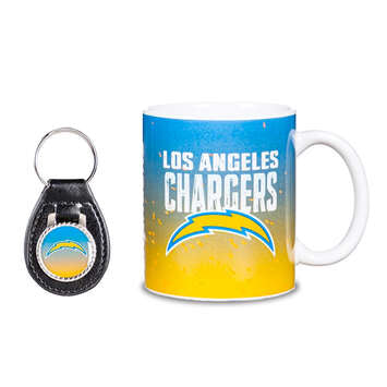Taza Los Angeles Chargers Set Taza-Llavero Evergreen