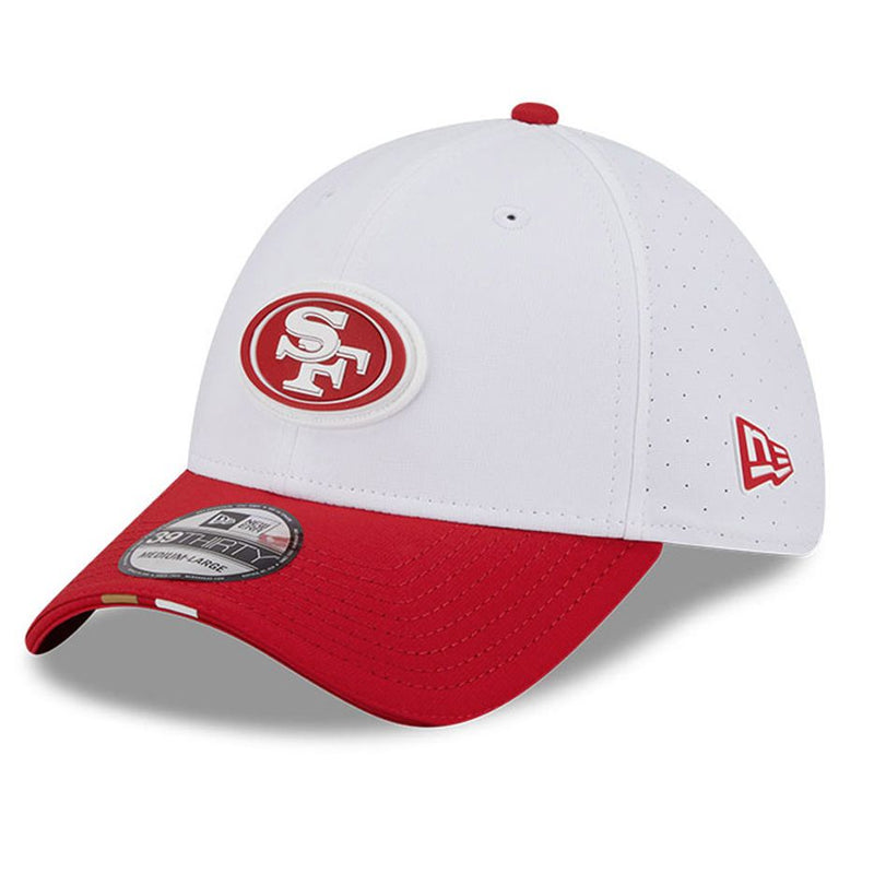 Gorra 39THIRTY San Francisco 49ers Training 2025 New Era Blanco