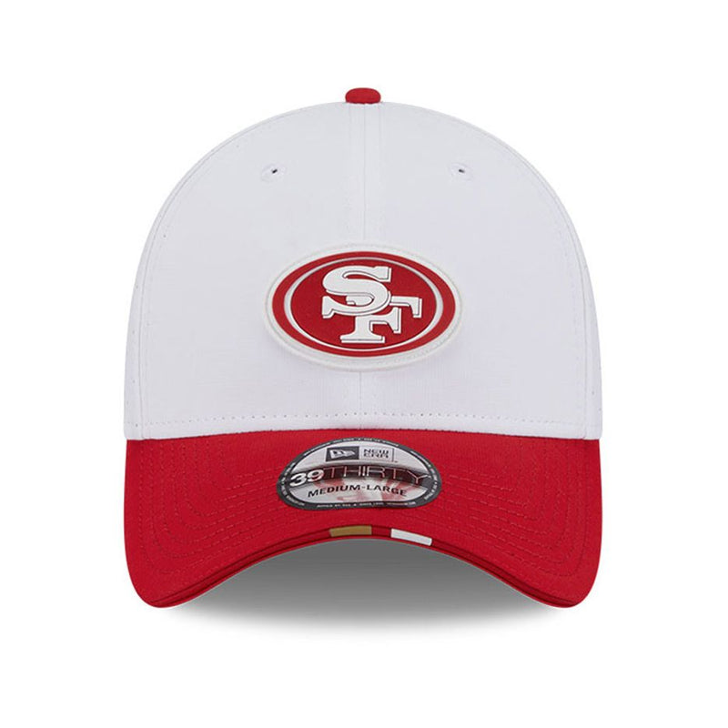 Gorra 39THIRTY San Francisco 49ers Training 2025 New Era Blanco