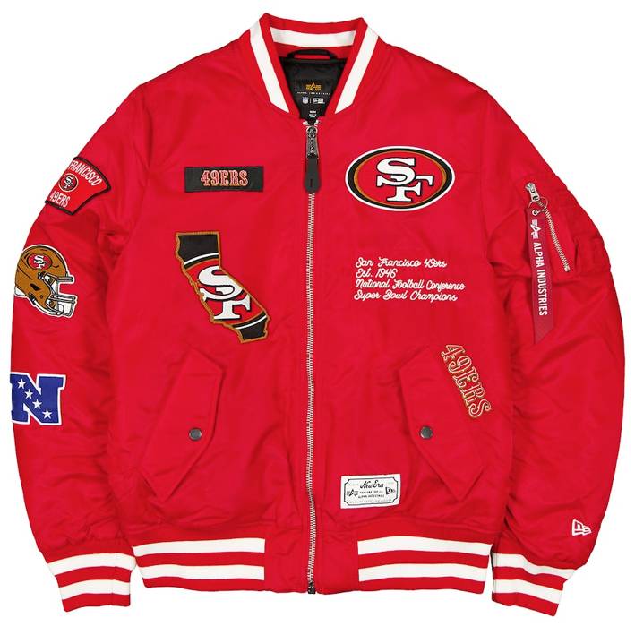 Chamarra San Francisco 49ers Alpha Industries New Era