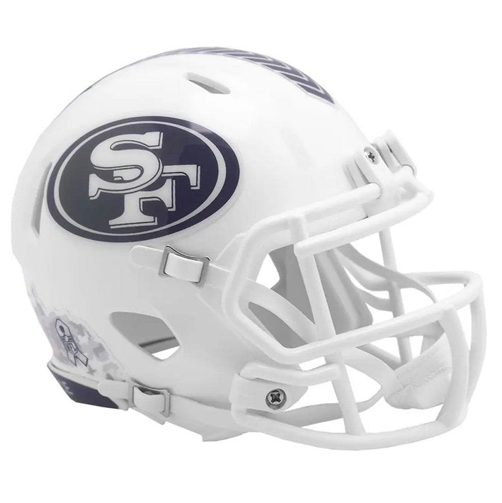 Minicasco San Francisco 49ers Speed Salute to Service 2024 Riddell