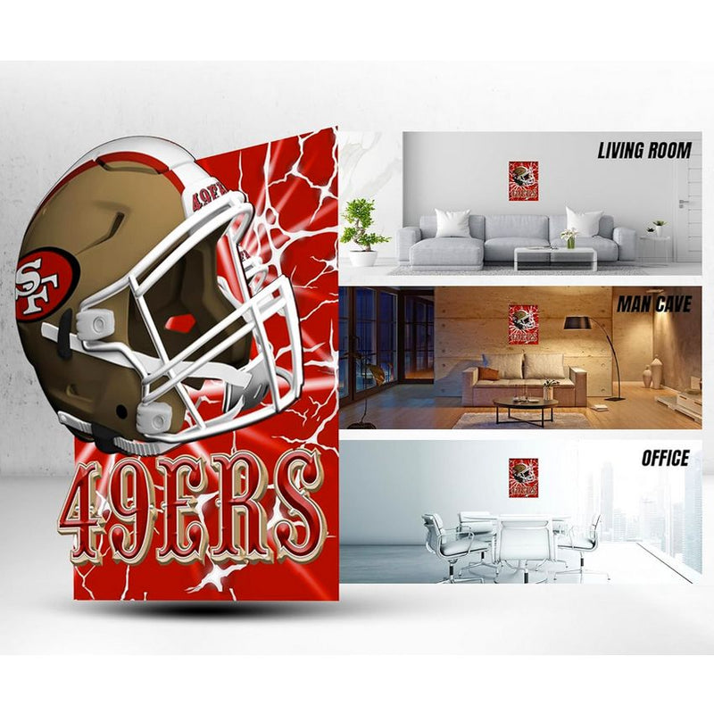 Cuadro Decorativo San Francisco 49ers Poster 3D 12 Sports Culture
