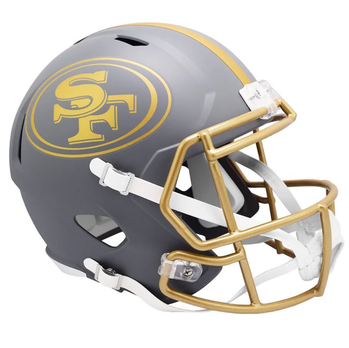 Casco Réplica San Francisco 49ers Speed Slate Riddell Gris Pizarra