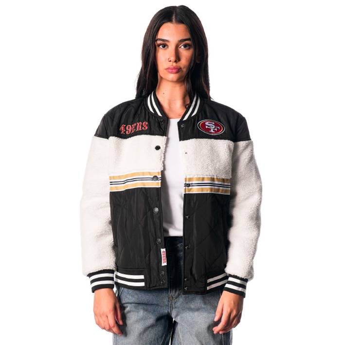 Chamarra San Francisco 49ers Sherpa The Wild Collective Mujer