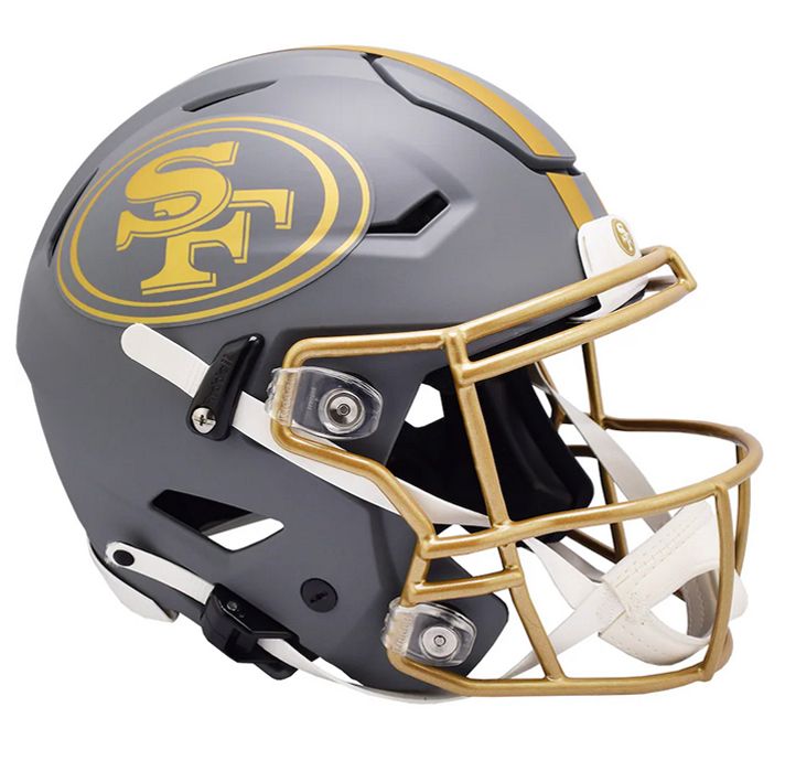 Casco Réplica San Francisco 49ers Speedflex Slate Riddell Gris Pizarra
