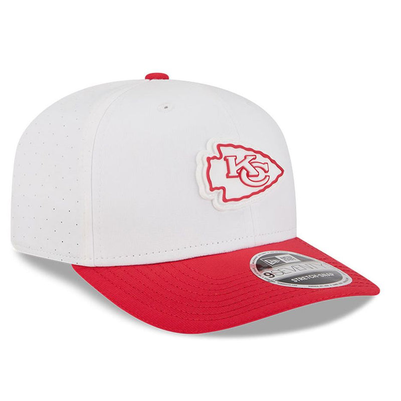 Gorra 9SEVENTY Kansas City Chiefs Training 2025 New Era Blanco