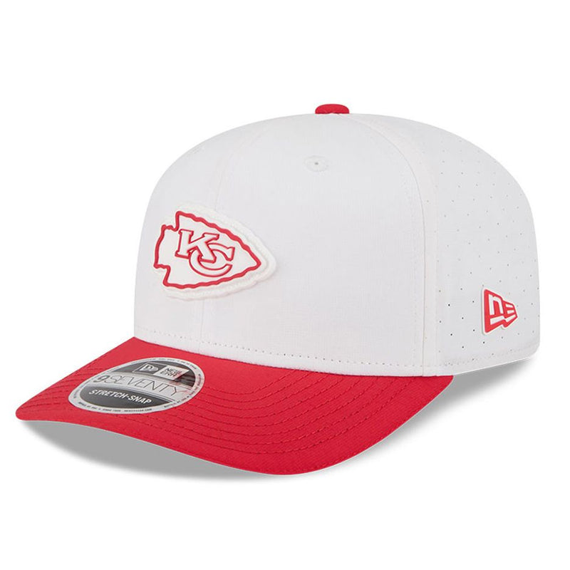 Gorra 9SEVENTY Kansas City Chiefs Training 2025 New Era Blanco