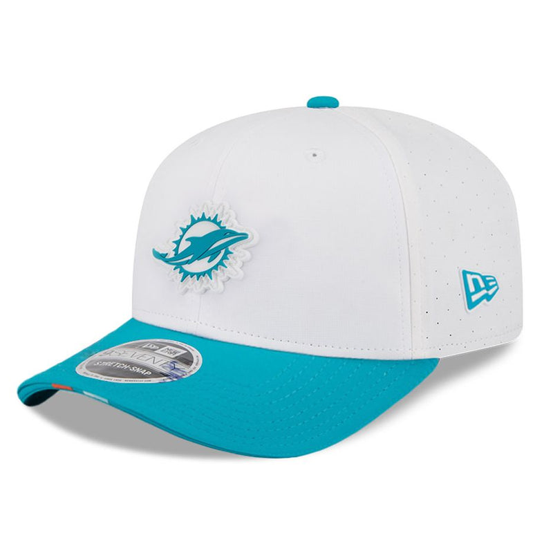 Gorra 9SEVENTY Miami Dolphins Training 2025 New Era Blanco