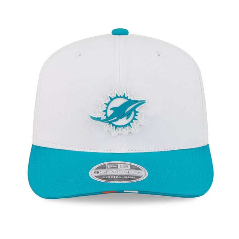 Gorra 9SEVENTY Miami Dolphins Training 2025 New Era Blanco