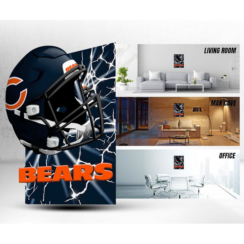 Cuadro Decorativo Chicago Bears Poster 3D 12 Sports Culture
