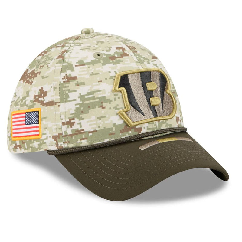 Gorra 39THIRTY Cincinnati Bengals Salute to Service 2025 New Era Camuflaje