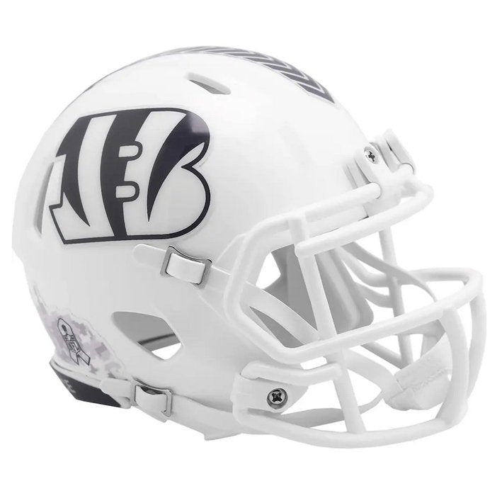 Minicasco Cincinnati Bengals Speed Salute to Service 2024 Riddell