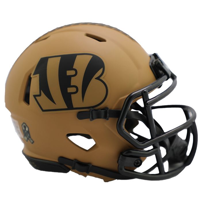 Minicasco Cincinnati Bengals Speed Salute to Service 2023 Riddell