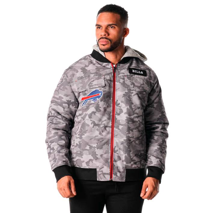 Sudadera Buffalo Bills Bomber Unisex The Wild Collective Camuflaje