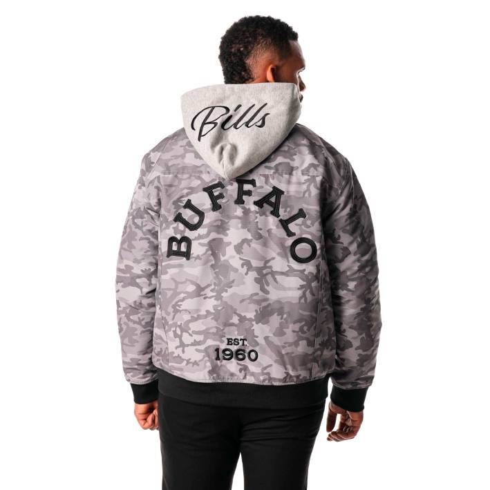 Sudadera Buffalo Bills Bomber Unisex The Wild Collective Camuflaje