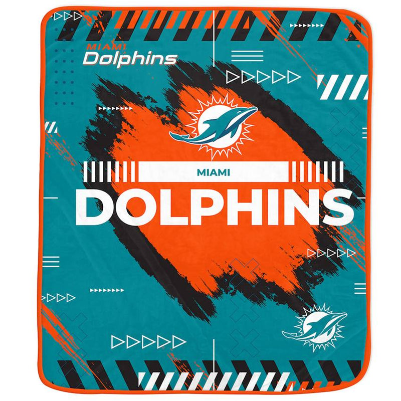 Colcha Miami Dolphins Plush Pegasus Sports