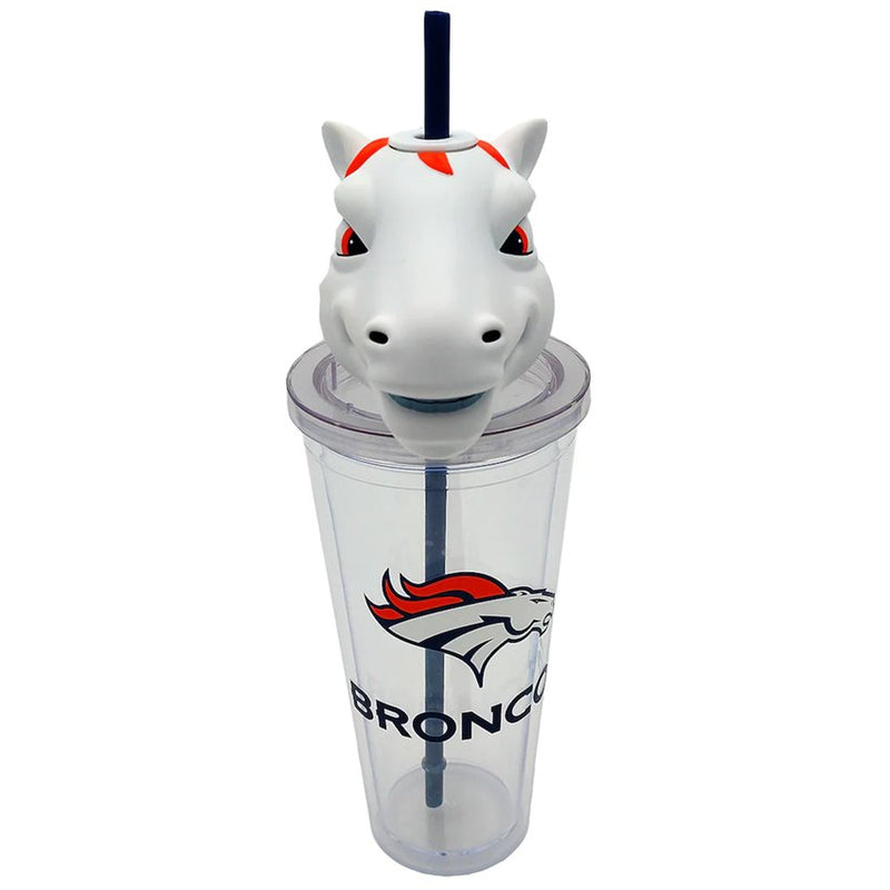 Termo Denver Broncos Mascot Sipper 24 oz Pegasus Sports