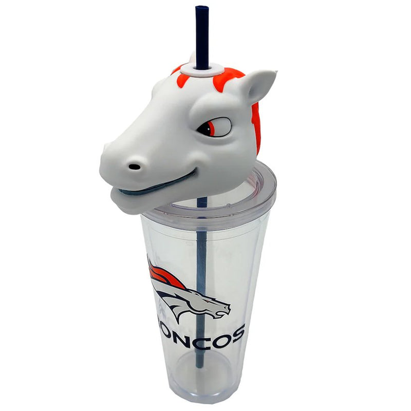Termo Denver Broncos Mascot Sipper 24 oz Pegasus Sports