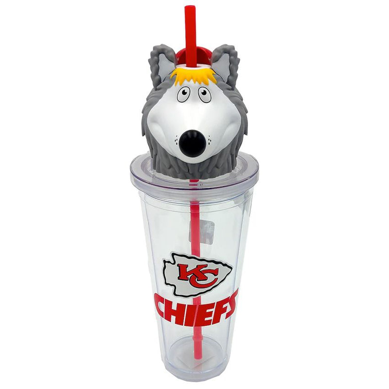 Termo Kansas City Chiefs Mascot Sipper 24 oz Pegasus Sports