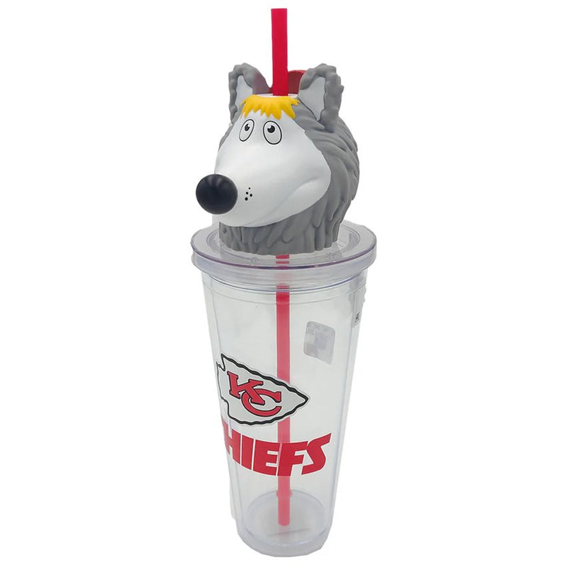 Termo Kansas City Chiefs Mascot Sipper 24 oz Pegasus Sports