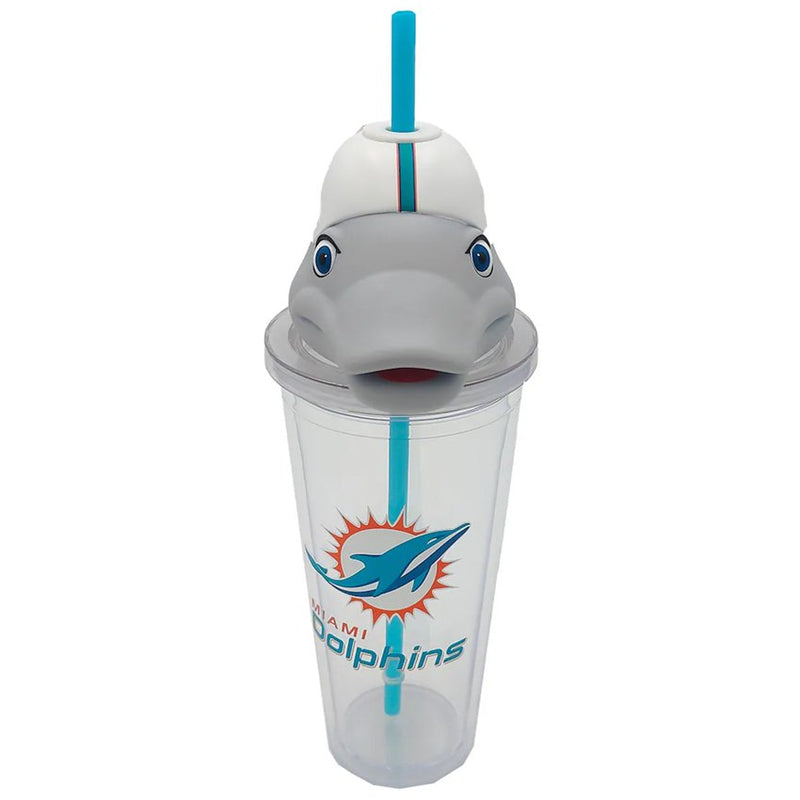 Termo Miami Dolphins Mascot Sipper 24 oz Pegasus Sports