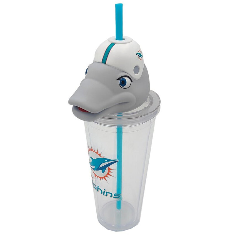 Termo Miami Dolphins Mascot Sipper 24 oz Pegasus Sports