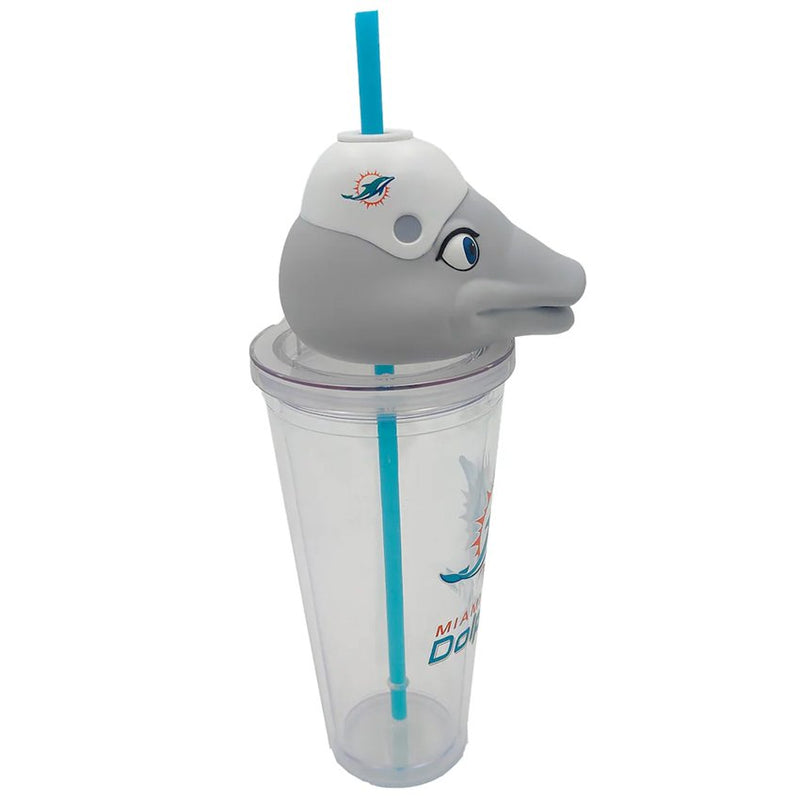 Termo Miami Dolphins Mascot Sipper 24 oz Pegasus Sports