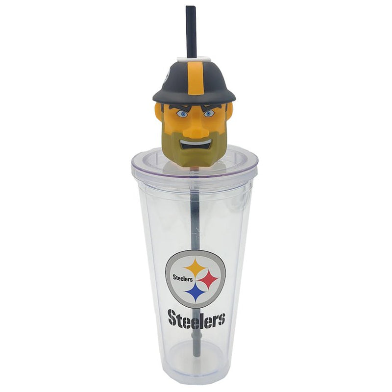 Termo Pittsburgh Steelers Mascot Sipper 24 oz Pegasus Sports