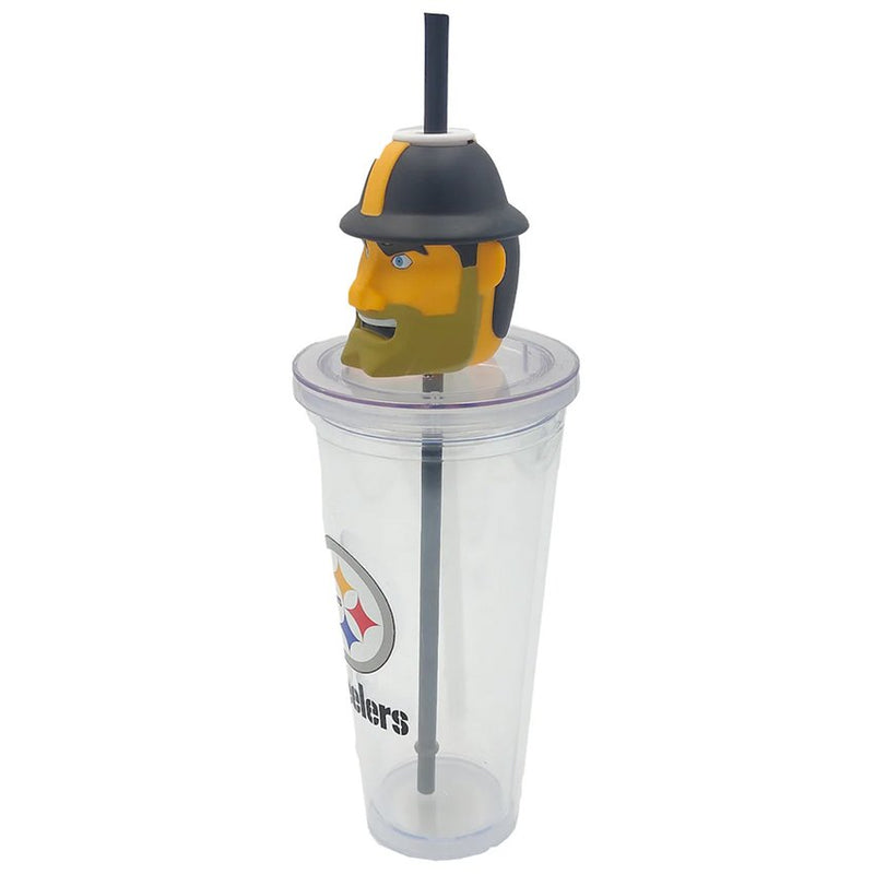 Termo Pittsburgh Steelers Mascot Sipper 24 oz Pegasus Sports