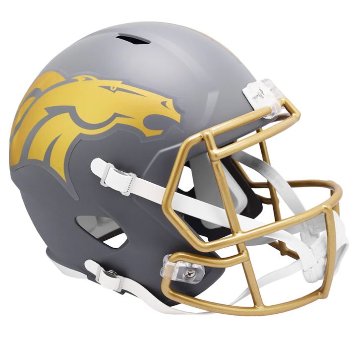 Casco Réplica Denver Broncos Speed Slate Riddell Gris Pizarra