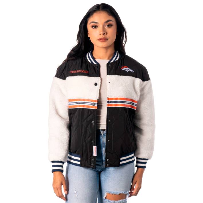 Chamarra Denver Broncos Sherpa The Wild Collective Mujer