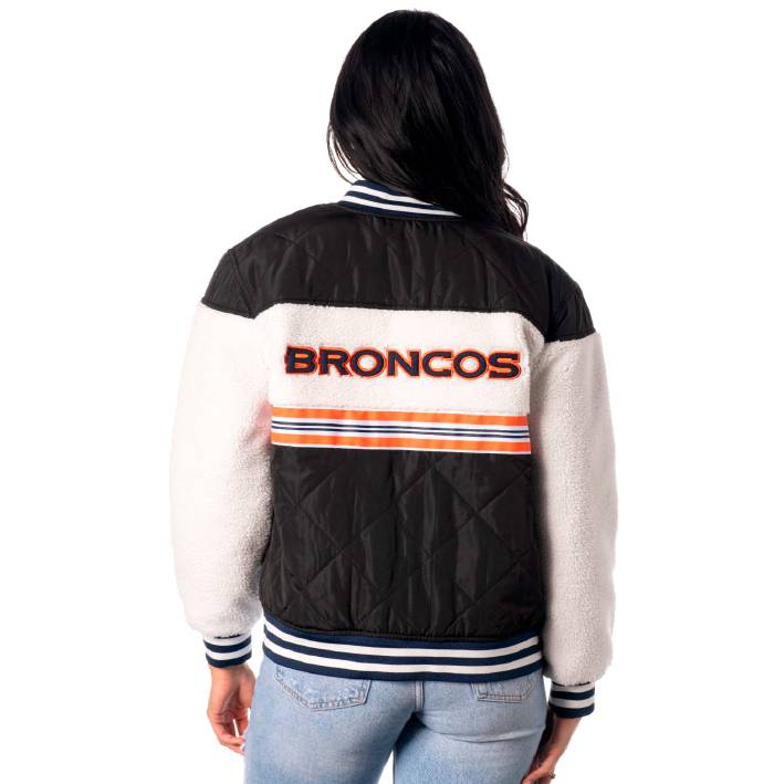 Chamarra Denver Broncos Sherpa The Wild Collective Mujer