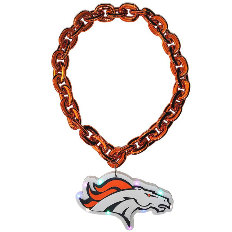 Cadena Denver Broncos Necklace Logo With Chain Light Team Beans, L.L.C