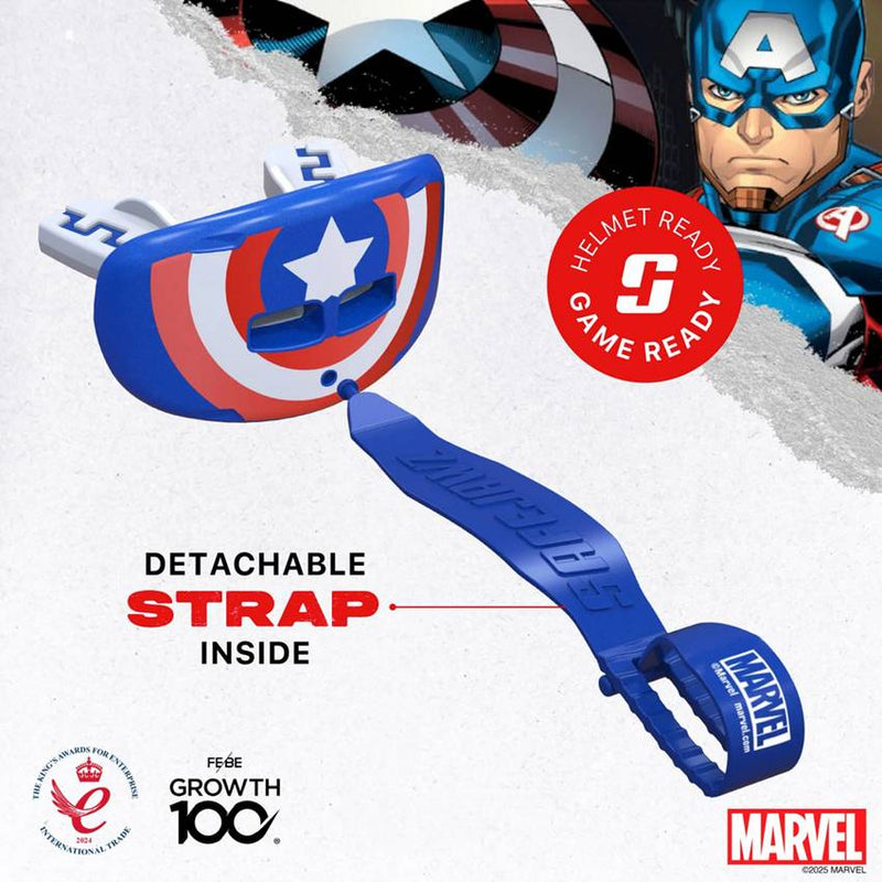 Protector Bucal SAFEJAWZ Fits All Captain America Marvel