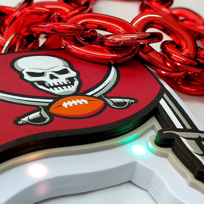 Cadena Tampa Bay Buccaneers Necklace Logo With Chain Light Team Beans, L.L.C