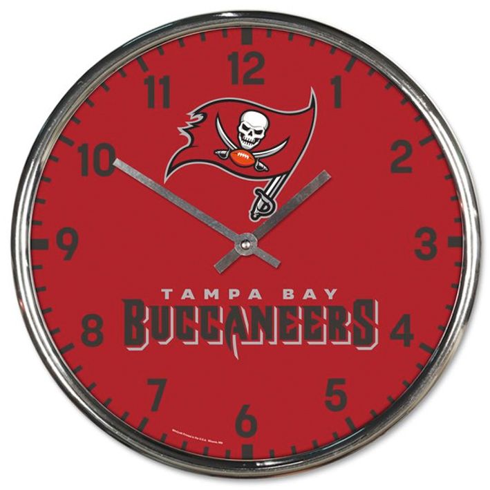 Reloj de Pared Tampa Bay Buccaneers Clock Chrome WinCraft