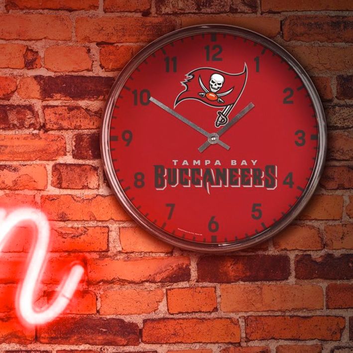Reloj de Pared Tampa Bay Buccaneers Clock Chrome WinCraft