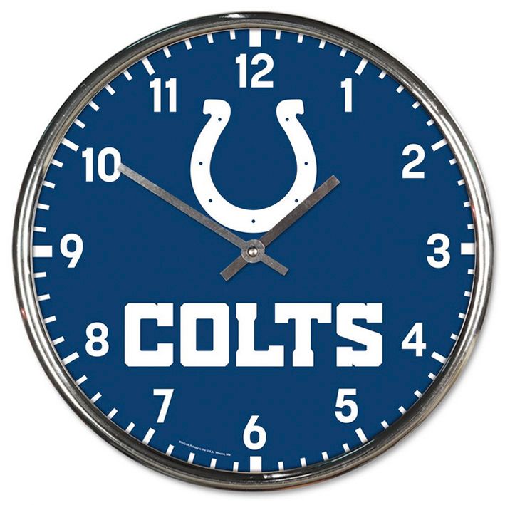 Reloj de Pared Indianapolis Colts Clock Chrome WinCraft