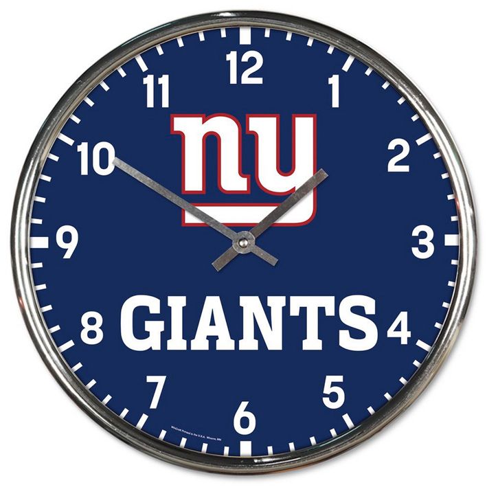 Reloj de Pared New York Giants Clock Chrome WinCraft