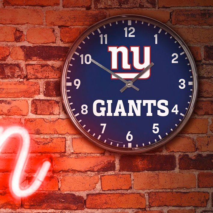 Reloj de Pared New York Giants Clock Chrome WinCraft