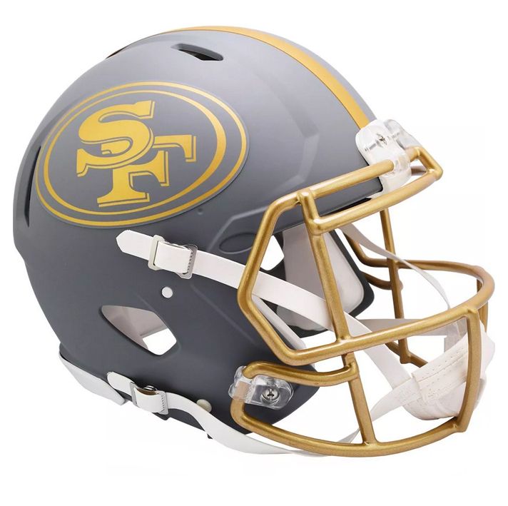 Casco Réplica San Francisco 49ers Speed Slate Riddell Gris Pizarra