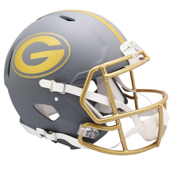 Casco Réplica Green Bay Packers Speed Slate Riddell Gris Pizarra