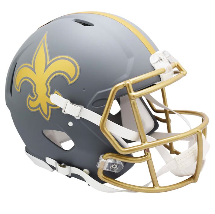 Casco Réplica New Orleans Saints Speed Slate Riddell Gris Pizarra